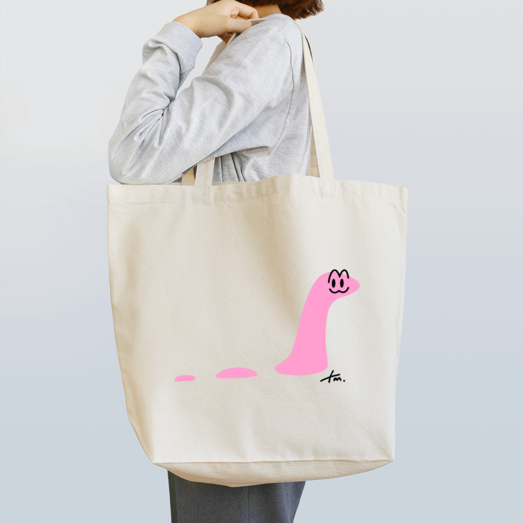 マチダタケルのSUZURIのお店のネス湖のネッシーUMAちゃん Tote Bag