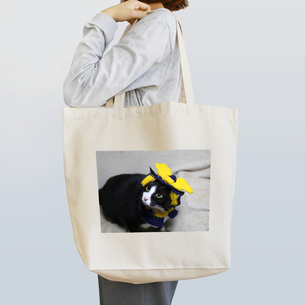 ひいらぎ たえの兜被った太郎さん Tote Bag