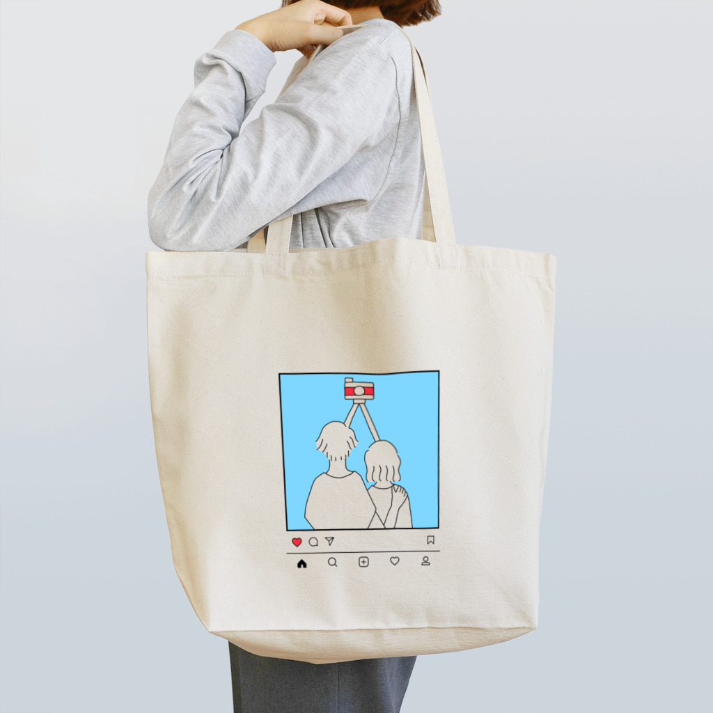 あうんのLunch with the Lens2 insta Tote Bag