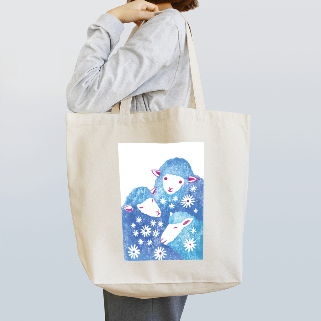 服部奈々子の三匹のひつじ Tote Bag