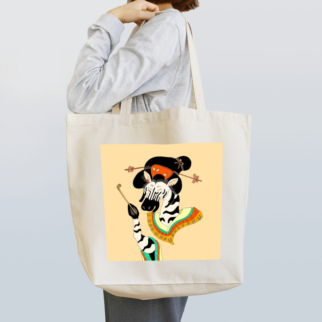 髙橋えちるもの浮世縞馬 Tote Bag