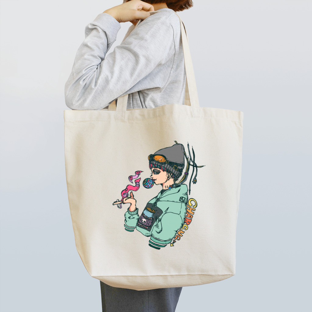 うさ太郎工房の充電中 Tote Bag