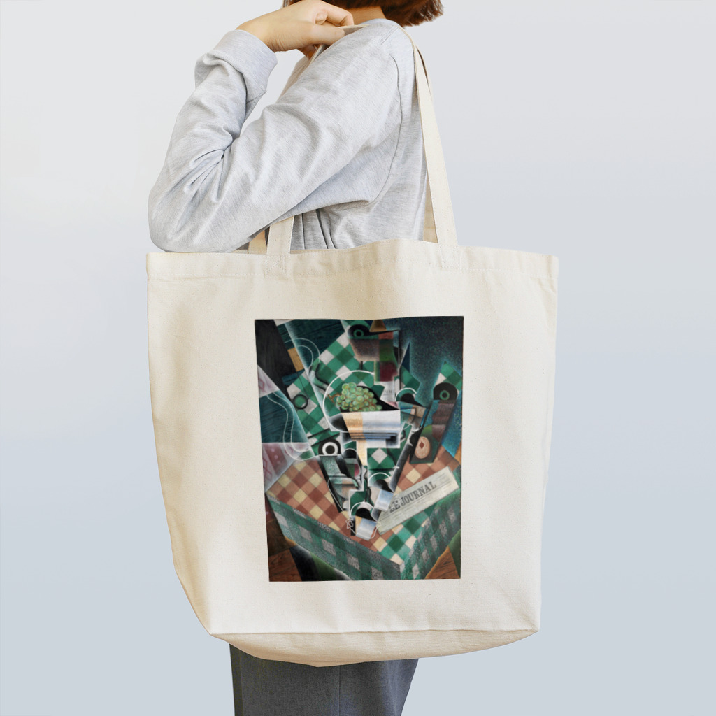 世界の絵画アートグッズのフアン・グリス 《チェックのテーブルクロスのある静物》 Tote Bag