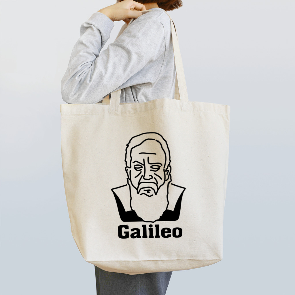 Aliviostaのガリレオ Galileo Galilei イラスト 歴史 偉人 トートバッグ