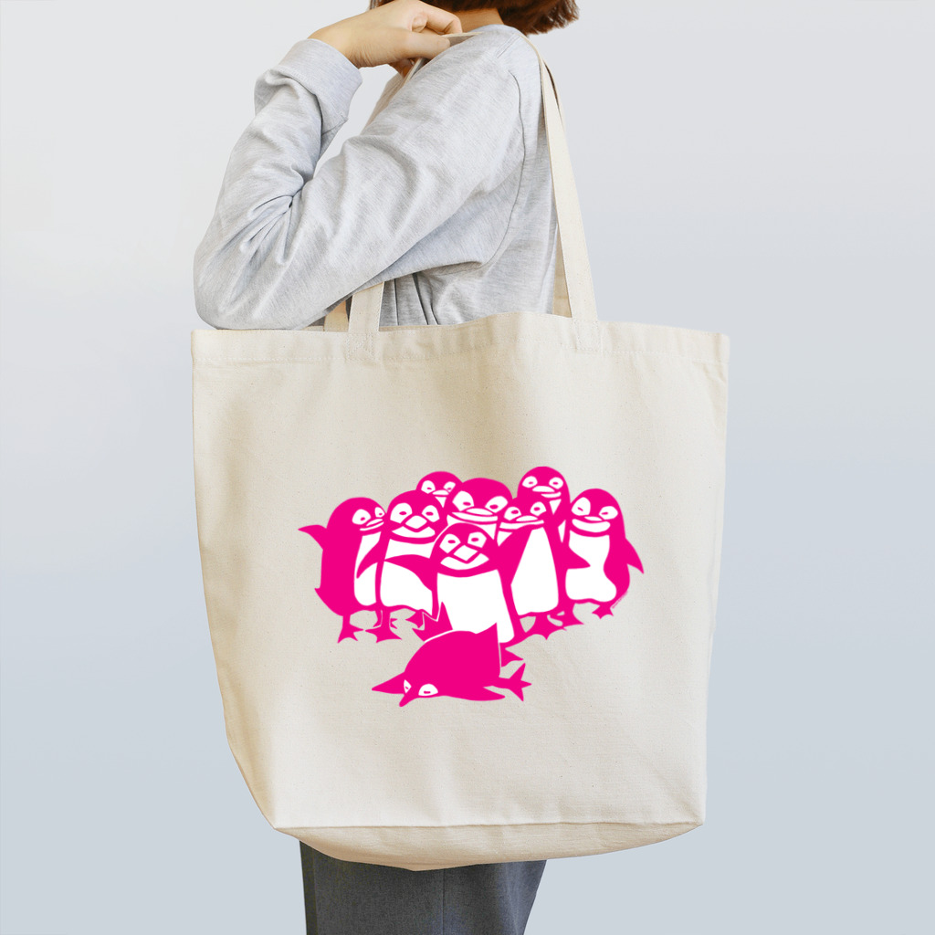 森田まよりのペンギン切り絵（ピンク） Tote Bag