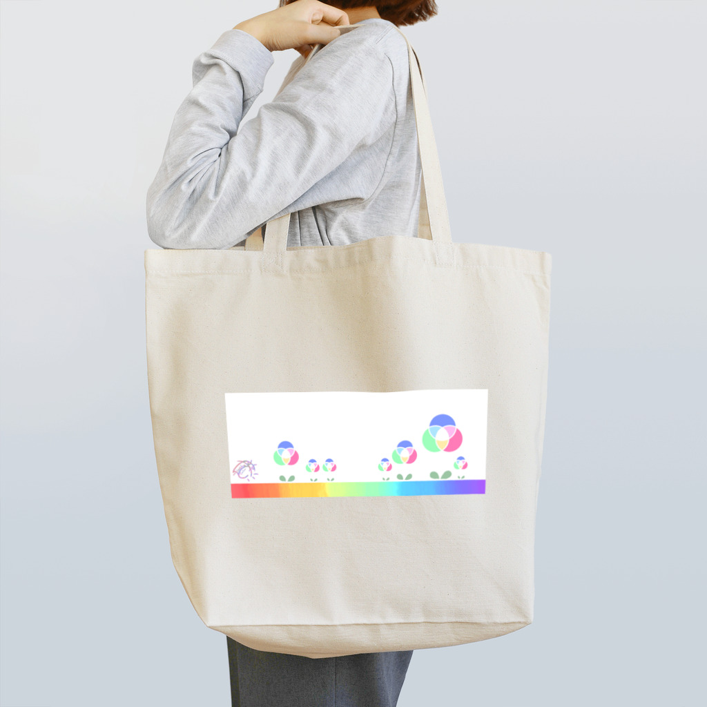 Ladybugcolorの混色フラワー（ライト） Tote Bag