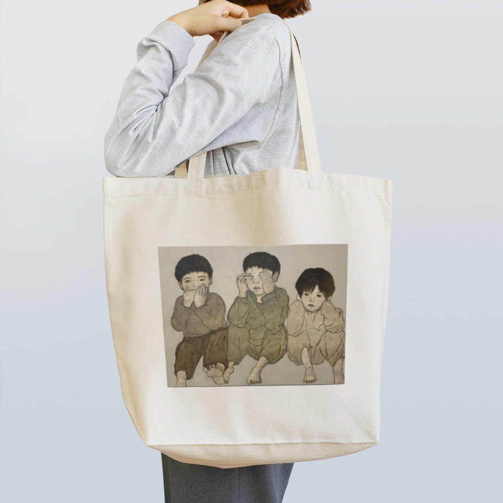 yamayamayuiyuiのみざるいわざるきかざる Tote Bag