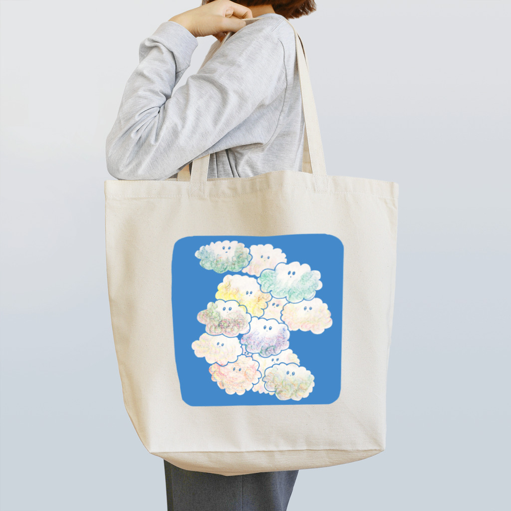 moeko_イラストのもくもく　雲 トートバッグ