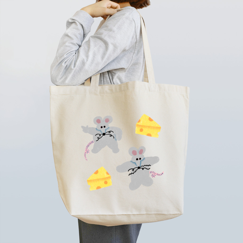 かわべしおん | イラストレーターのフィーバーねずみの予感 Tote Bag