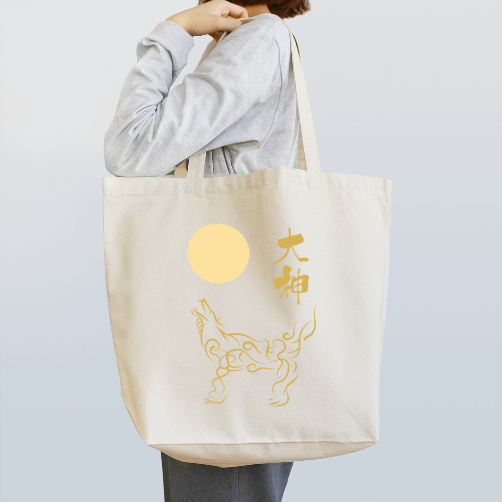 龍音堂の月に吠える狼 Tote Bag