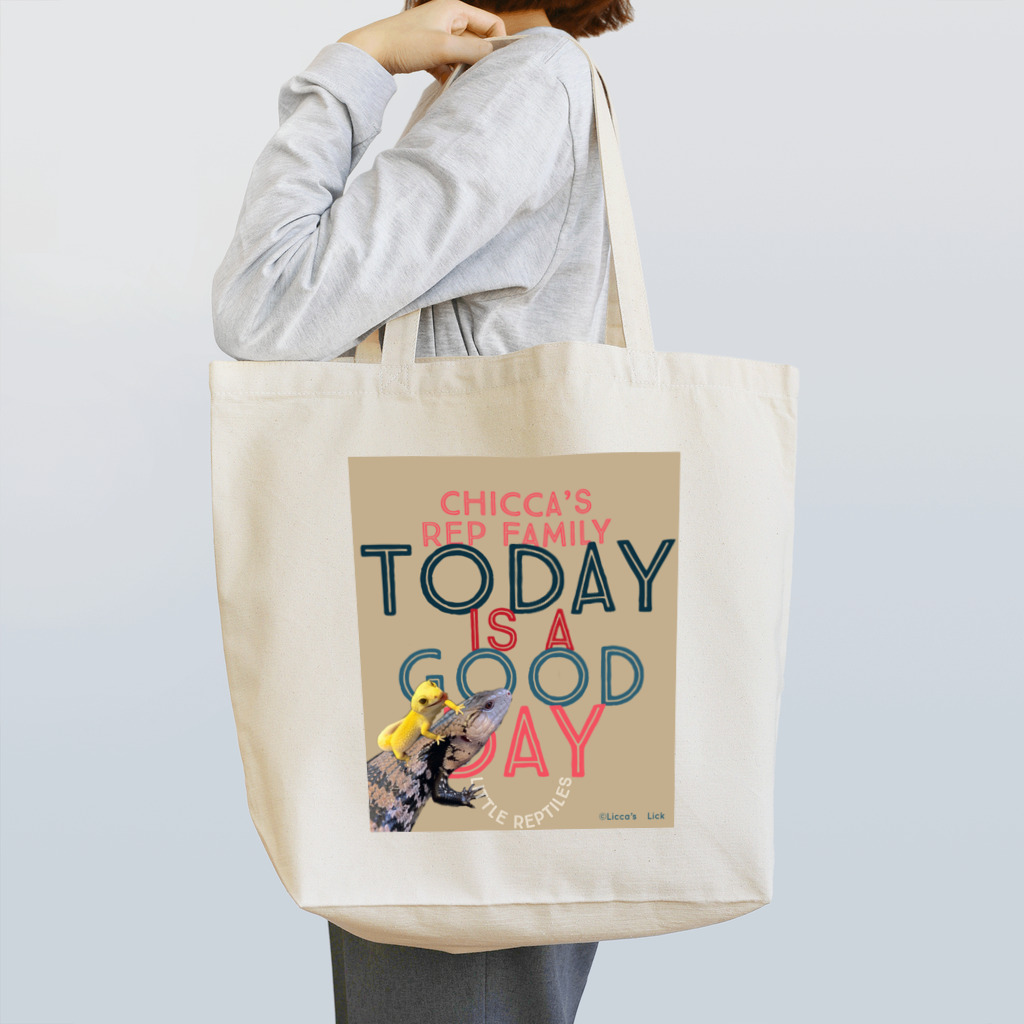 Licca's LickのToday is a good day カカオ&シトラス トートバッグ