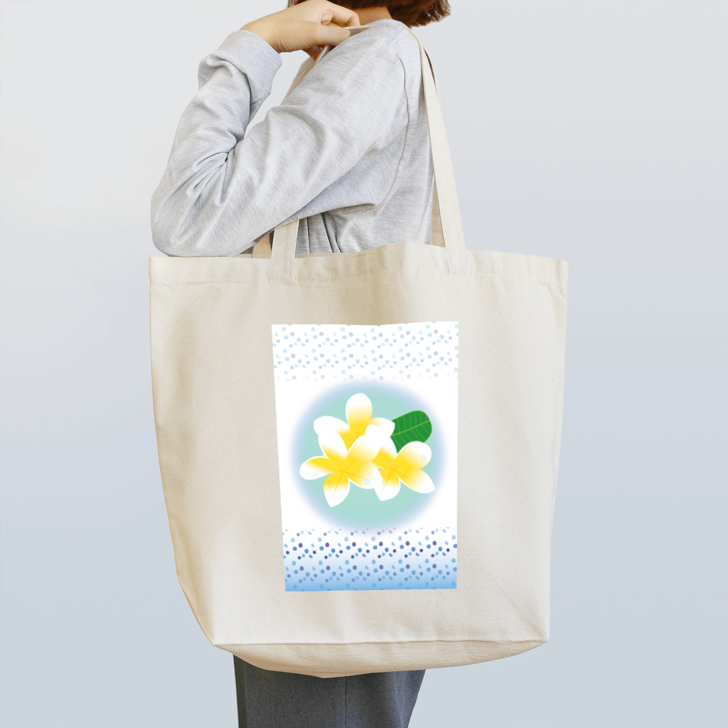 ジルトチッチのデザインボックスの常夏のトロピカルな花プルメリア Tote Bag