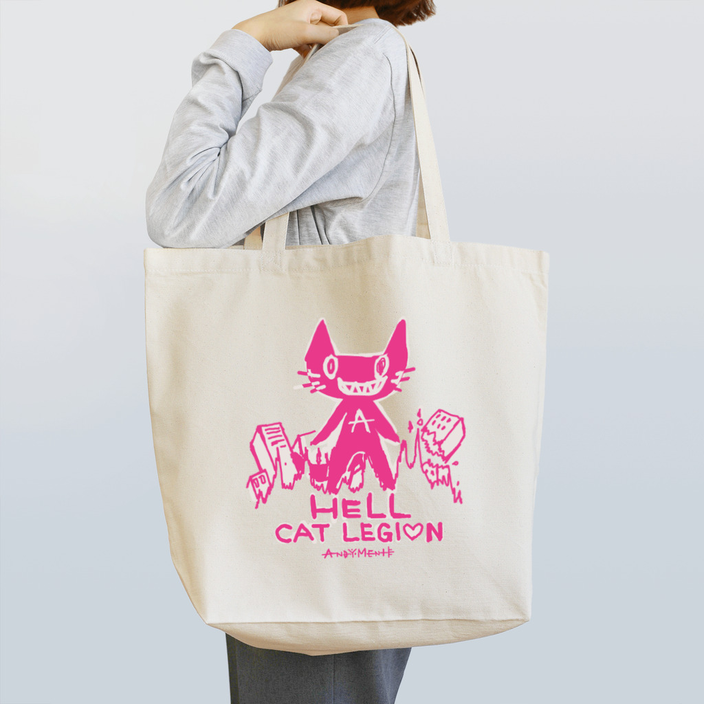 andymenteのHELL CAT REGION Tote Bag