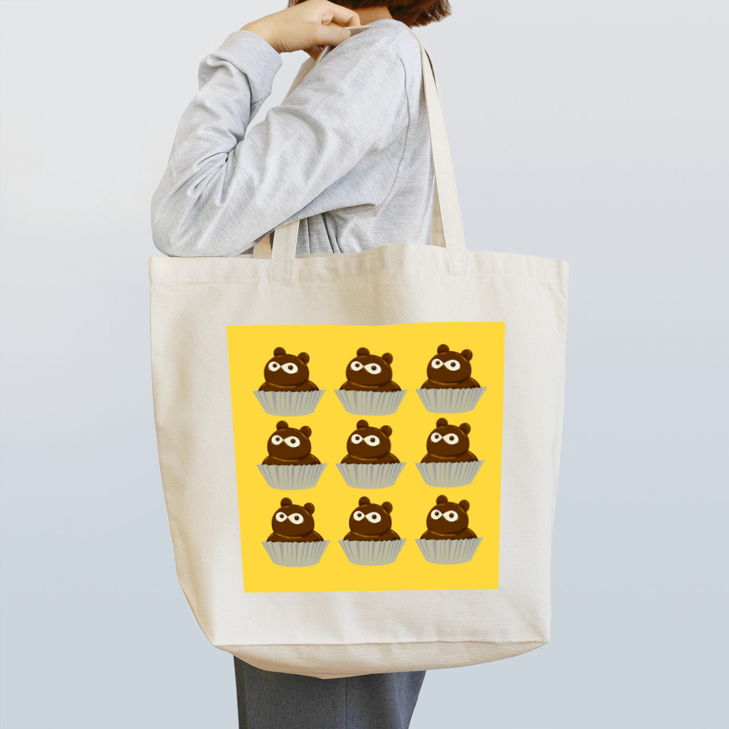 COULEUR PECOE（クルールペコ）のたぬきケーキここのつ Tote Bag