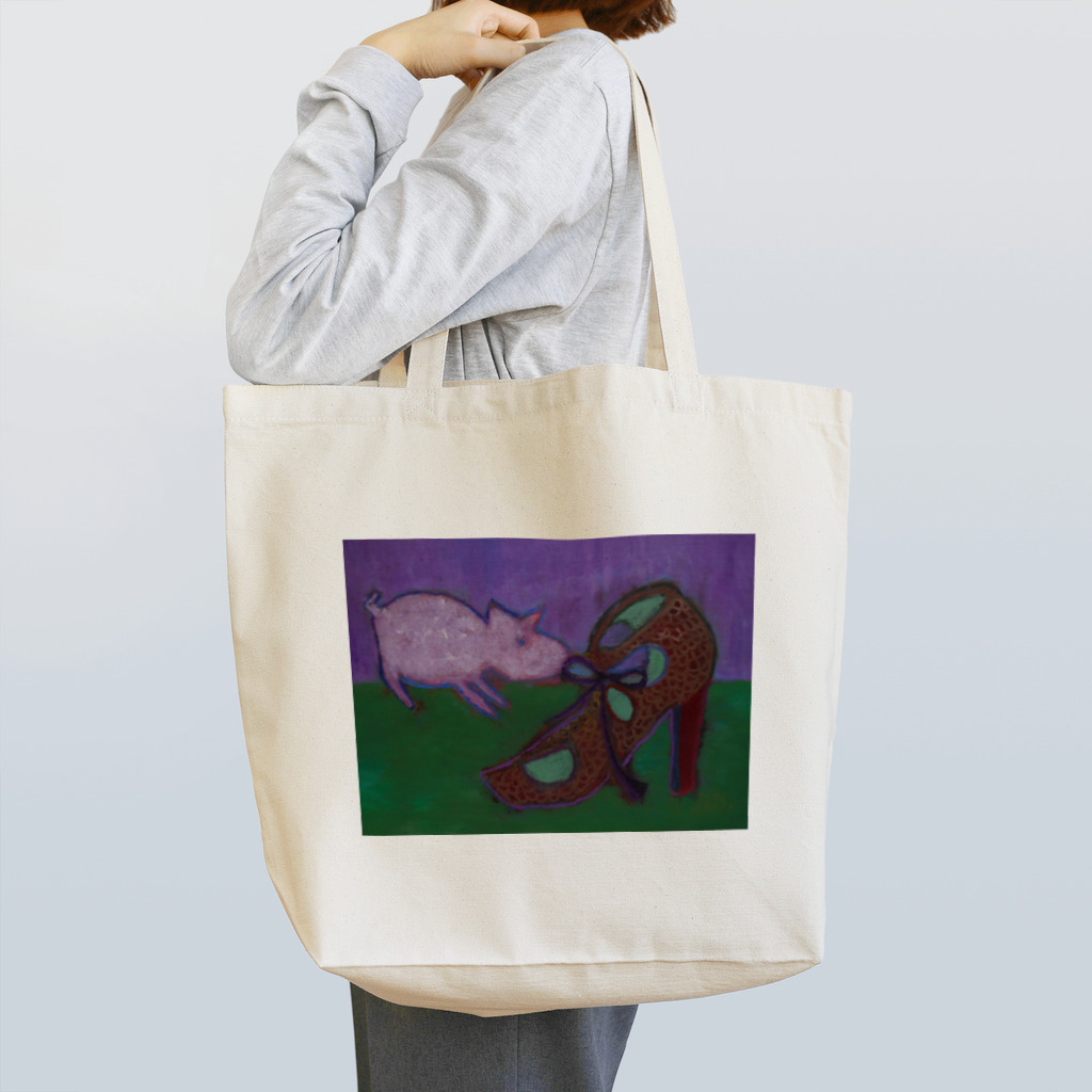 antin_contemporaryのぶたとハイヒール Tote Bag