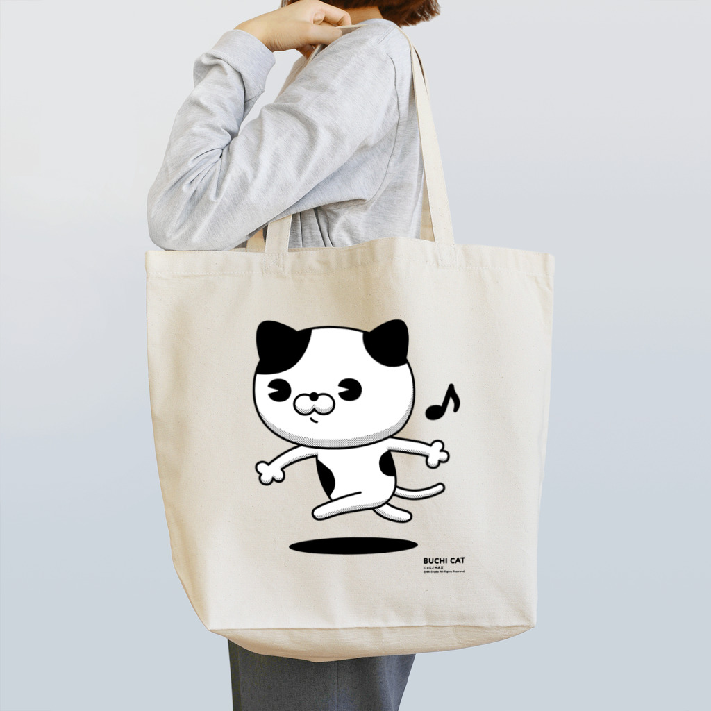 4A-Studio（よんえーすたじお）のにゃんこMAX（ブチ猫） Tote Bag