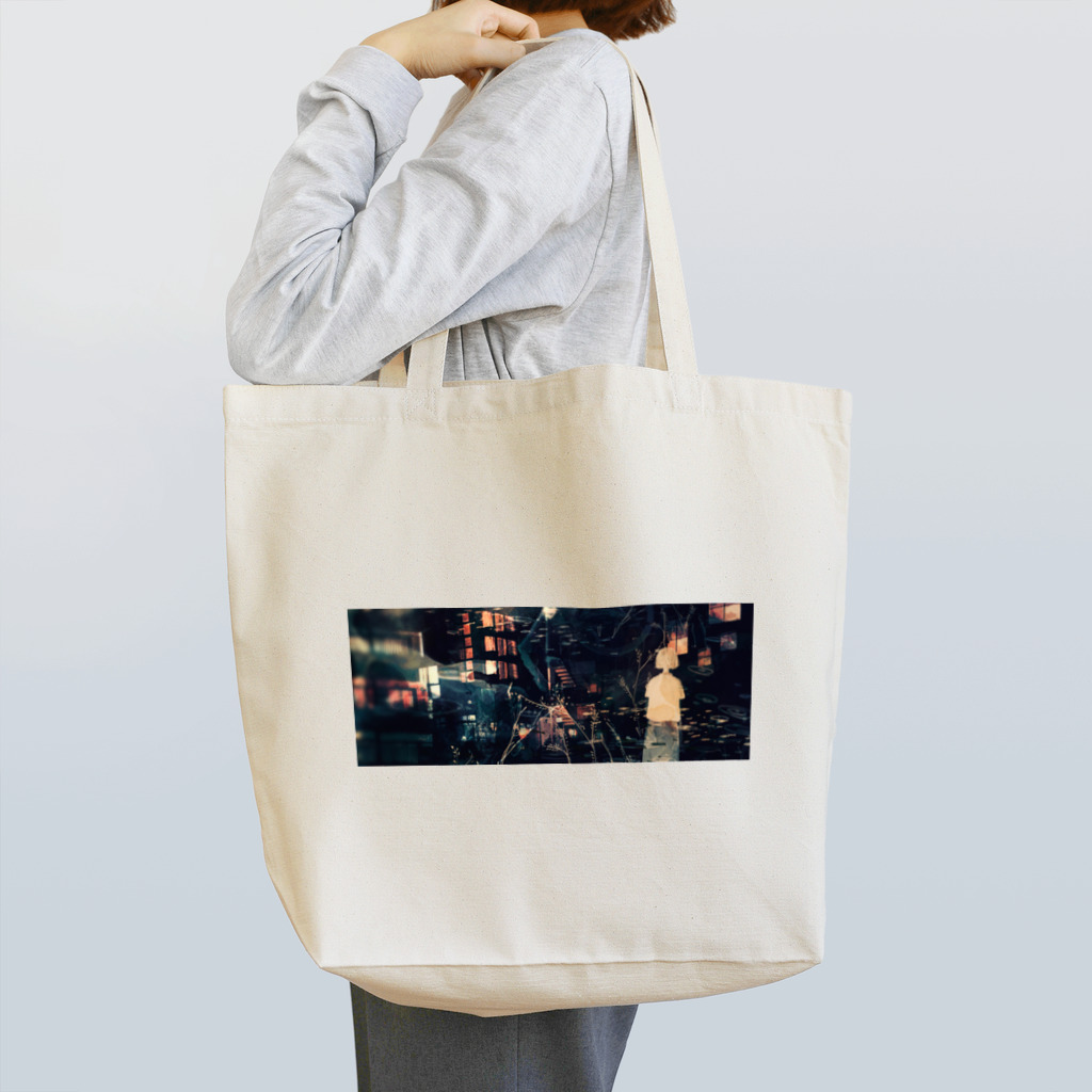 nanahati工房の夜の窓 Tote Bag