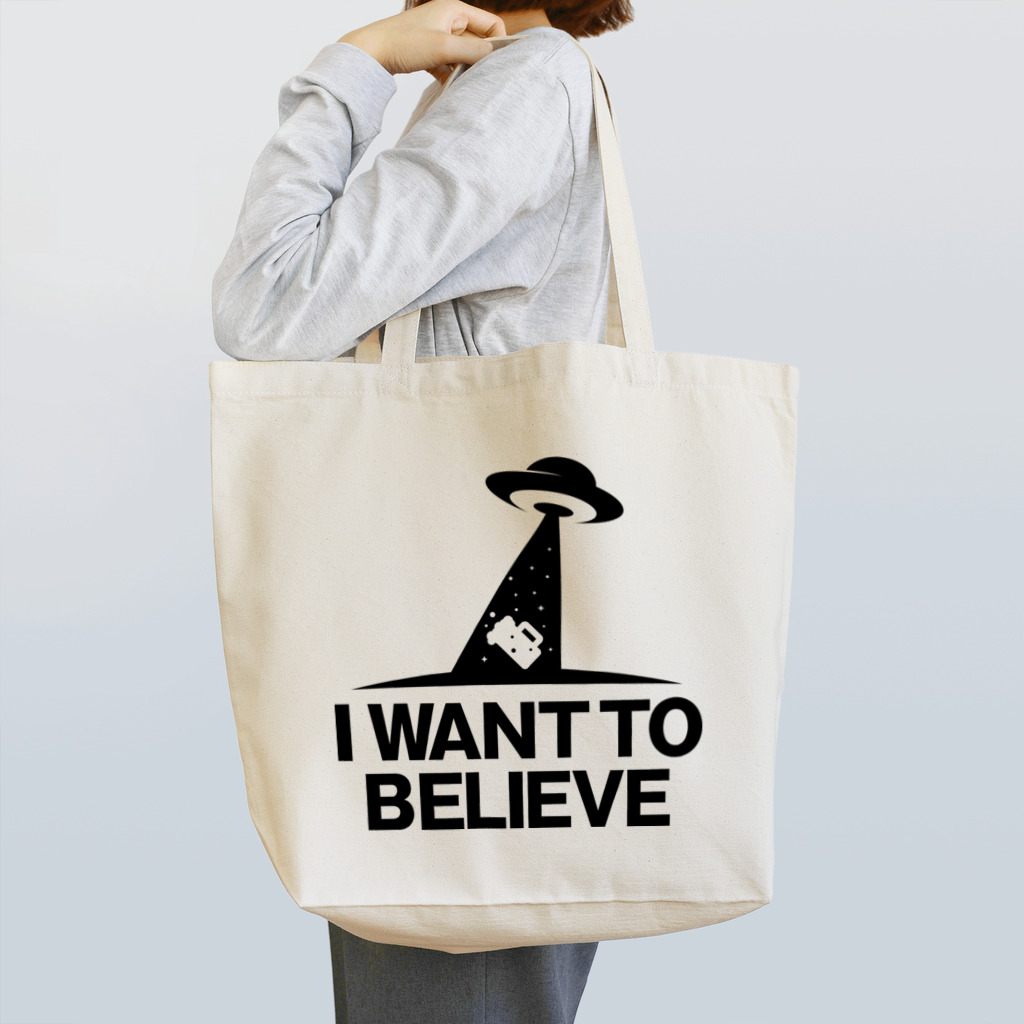 stereovisionのI WANT TO BELIEVE Tote Bag