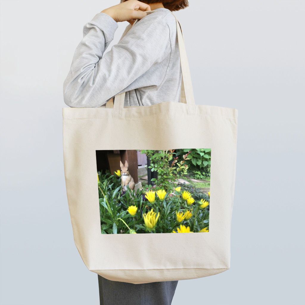 しろた屋の花うさぎ Tote Bag