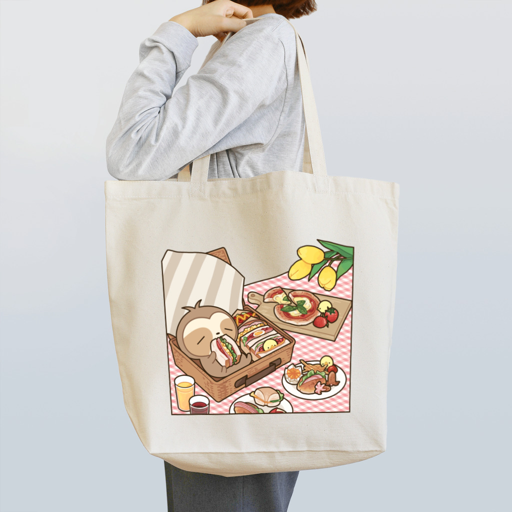 ただのなまけもののピクニック Tote Bag