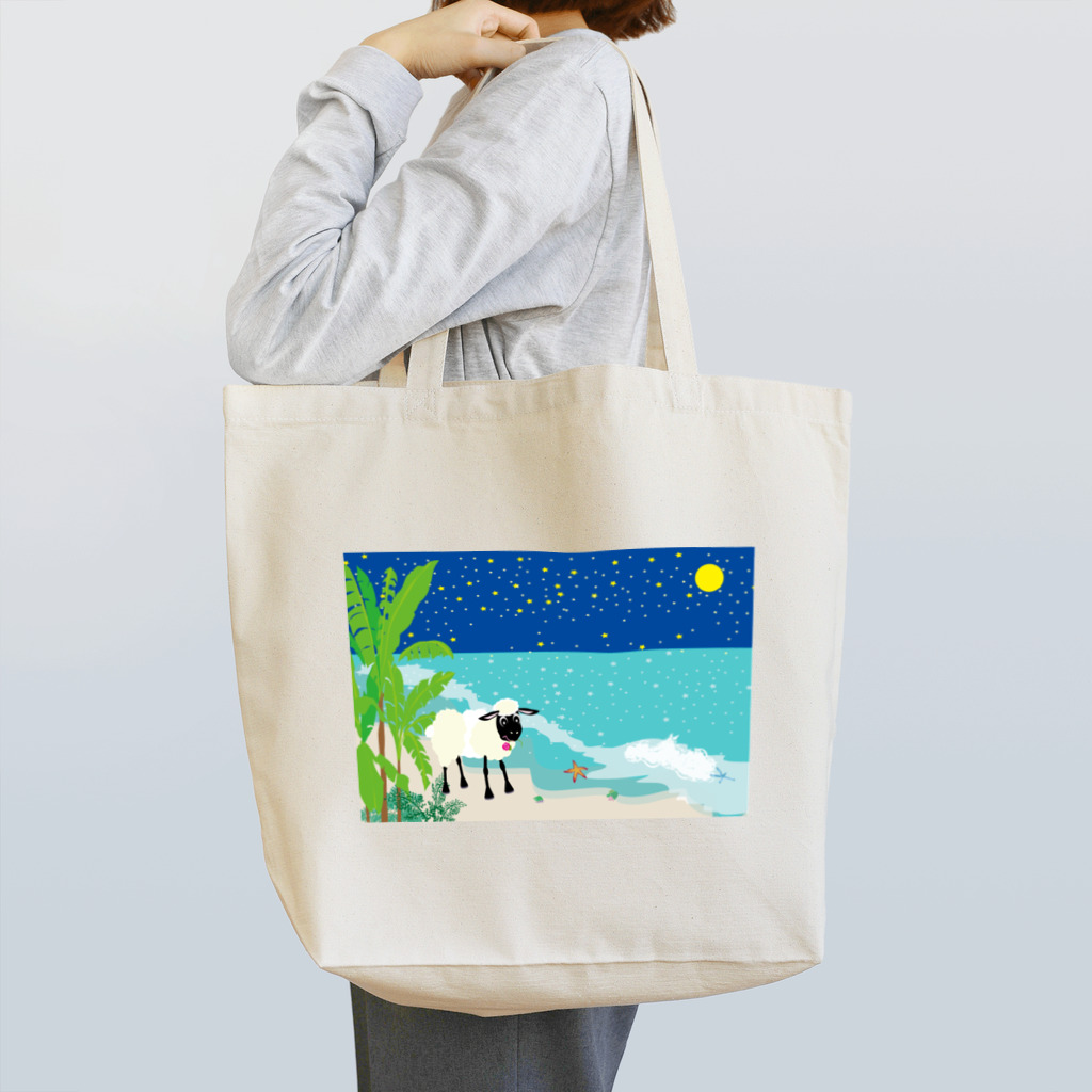 ジルトチッチのデザインボックスのロマンチックな南国のひつじさん Tote Bag