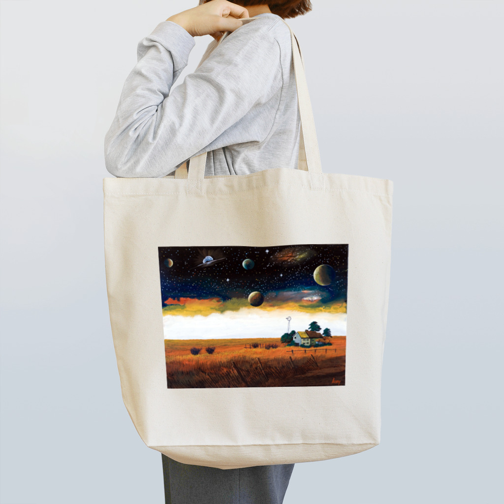 Isseyの宇宙船地球号・プレーリー平原 Tote Bag