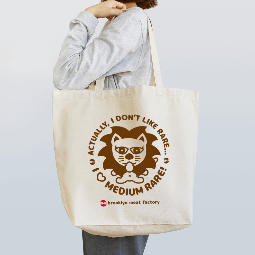 ブルックリンミートファクトリーのアイラブミディアムレア 「ライオンのガブリエル」 Tote Bag