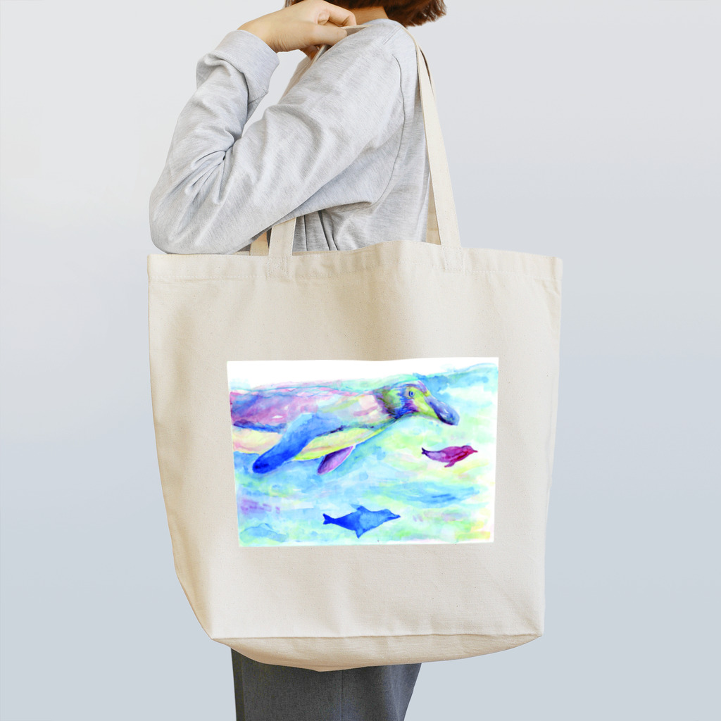 ふたごのおよげペンギン Tote Bag