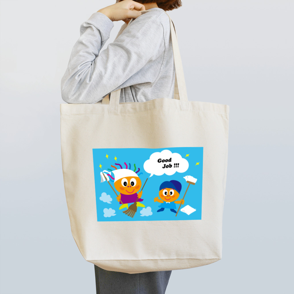 ジルトチッチのデザインボックスのクレコちゃんGood Jobお掃除隊 Tote Bag