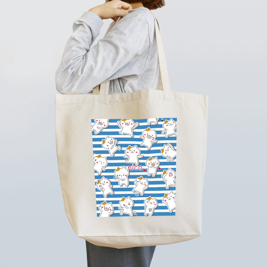 red smileのにこがいっぱい Tote Bag