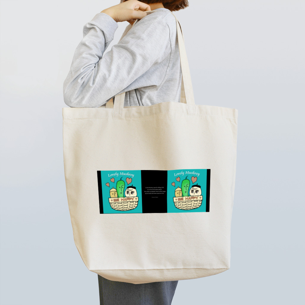 Estoy Feliz 　～ハッピーを毎日に～のLovely Mushrey : Be happy2 Tote Bag