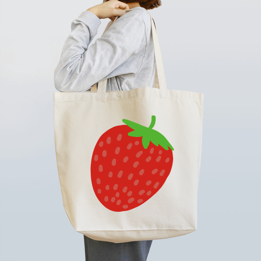 chicodeza by suzuriの可愛いイチゴちゃん Tote Bag