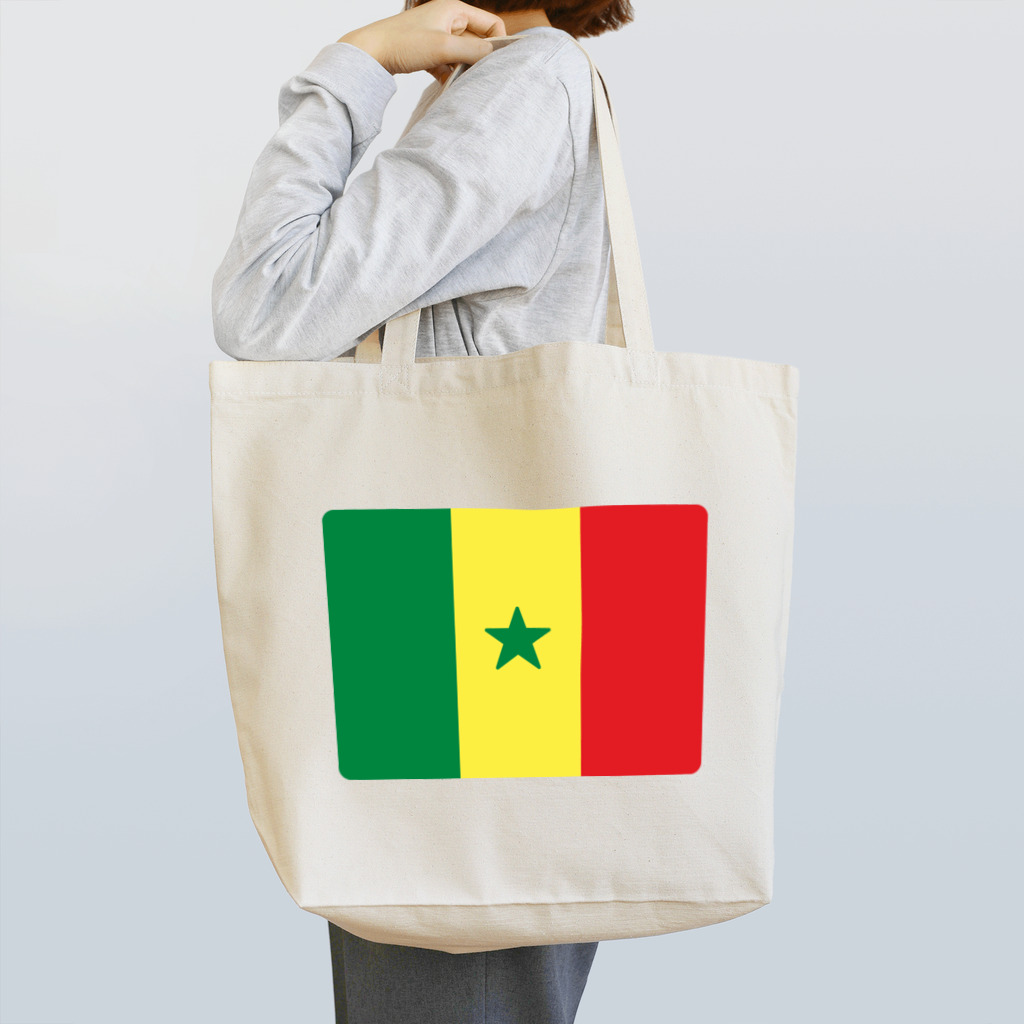 お絵かき屋さんのセネガルの国旗 トートバッグ