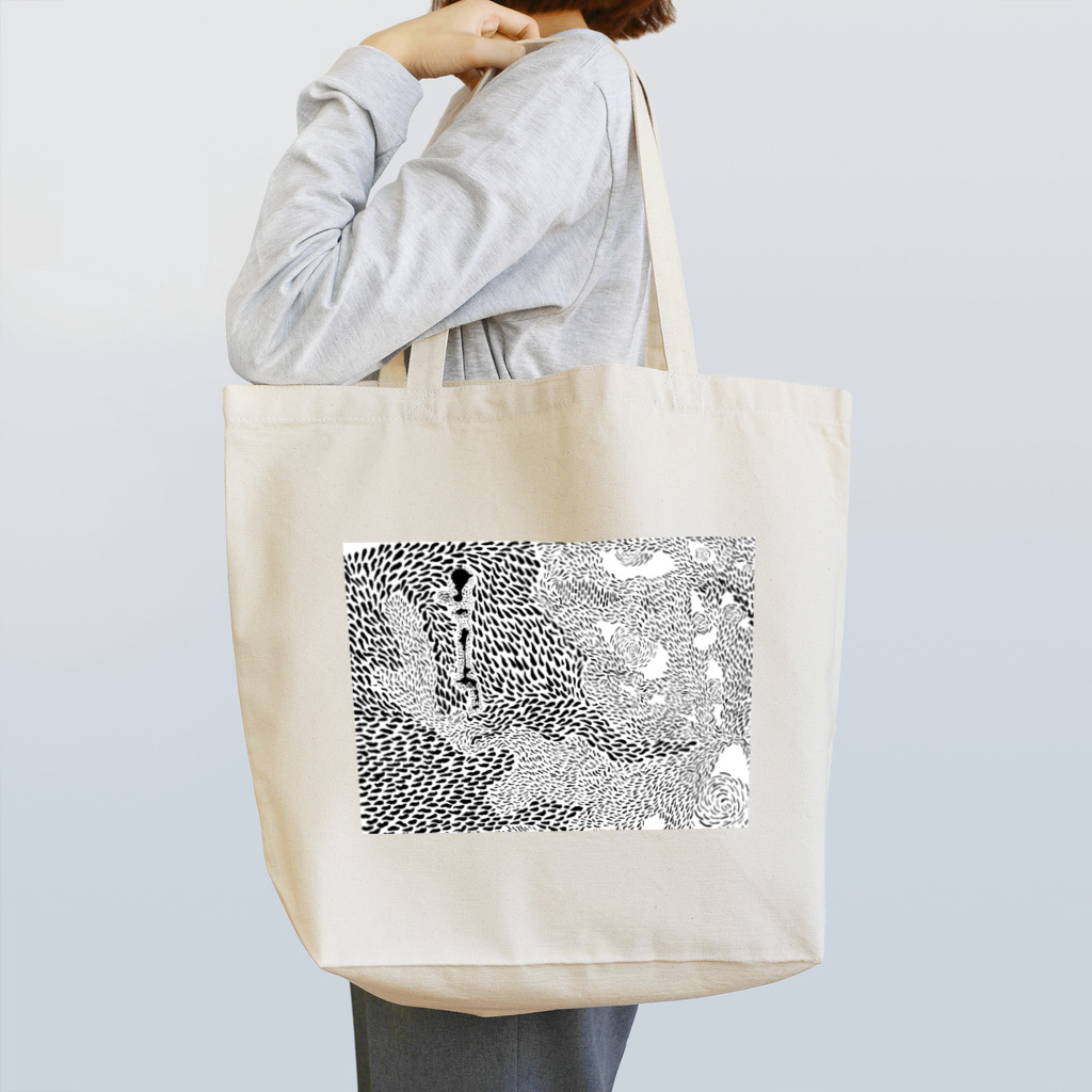 Independent thinkers.のランダムドット墨色ダーク Tote Bag