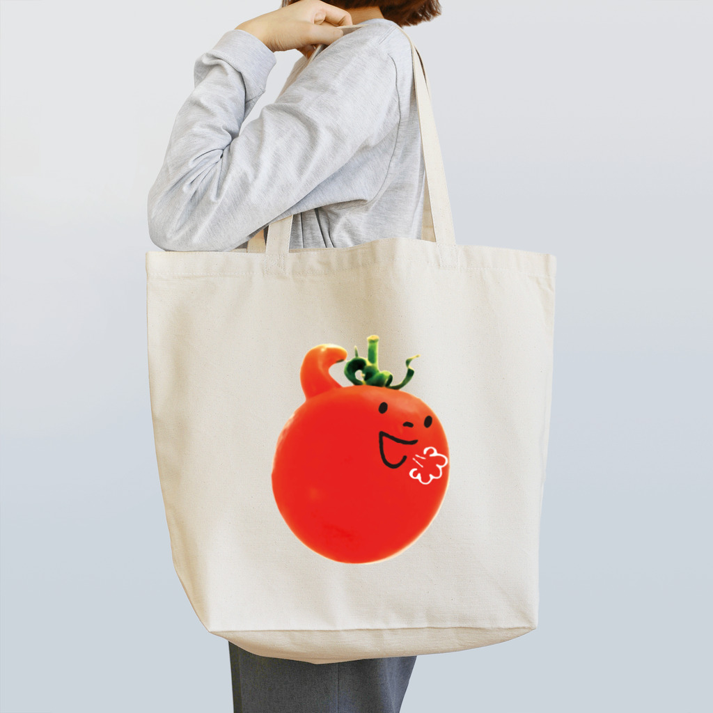 GrafikMaGの怒れるトマト トートバッグ