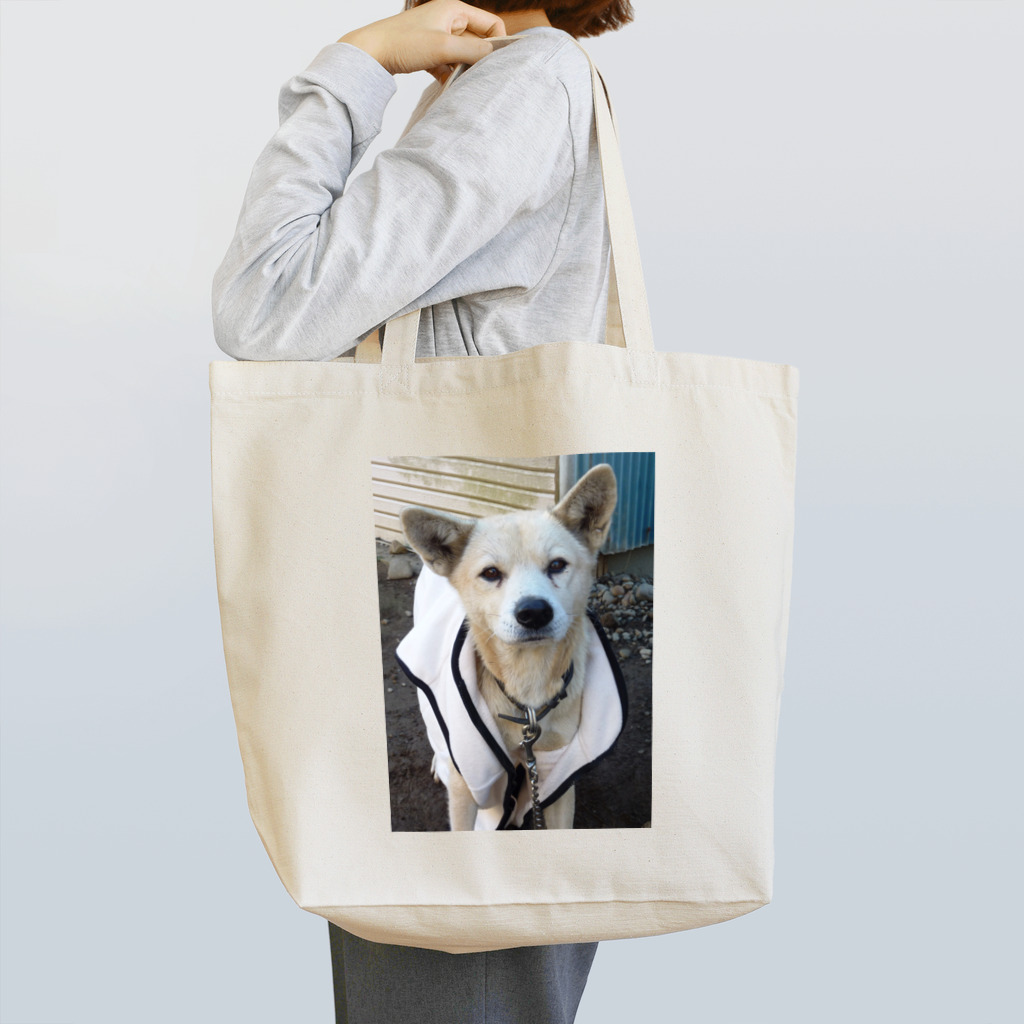 雑種犬（第三の犬）の雑種犬（第3の犬）ﾆｺﾆｺ笑う Tote Bag