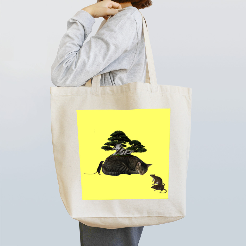 ༜ ས࿂ཐ ¥࿂༥སཐ ༜の盆栽肩平 Tote Bag