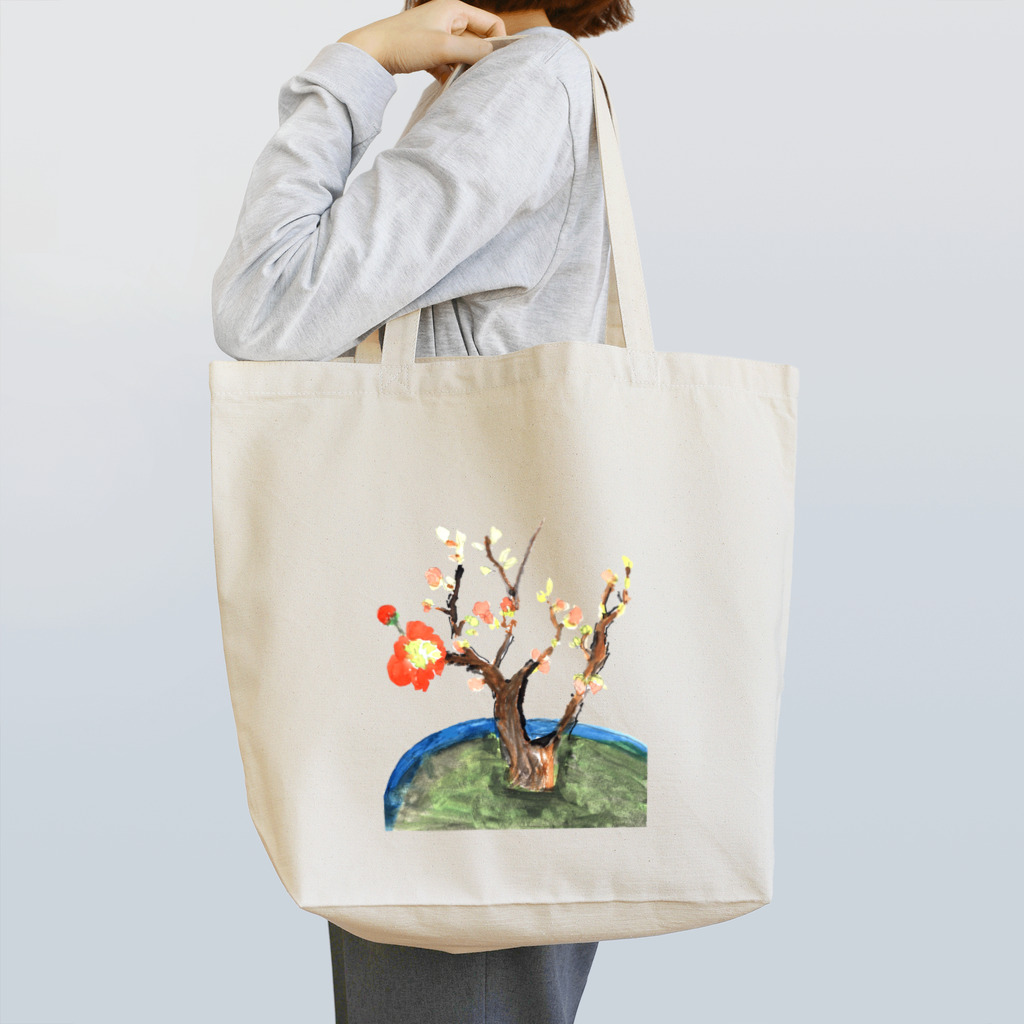 ちびらびっとのじっちゃの絵(木瓜) Tote Bag