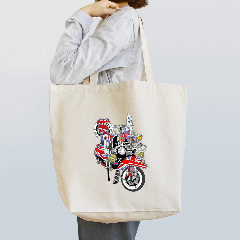 らぴの堂のモッズバイク Tote Bag