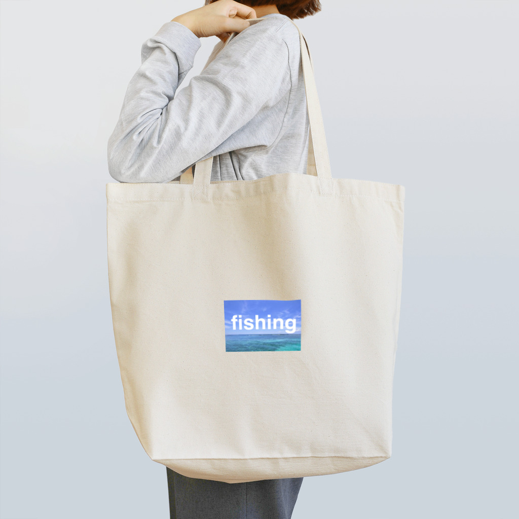 yu's shopのfishing トートバッグ