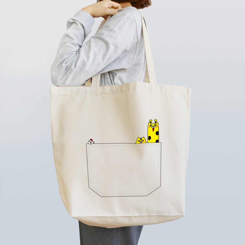 Nago's SHOPのトラネコのポケットからこんにちは！ Tote Bag