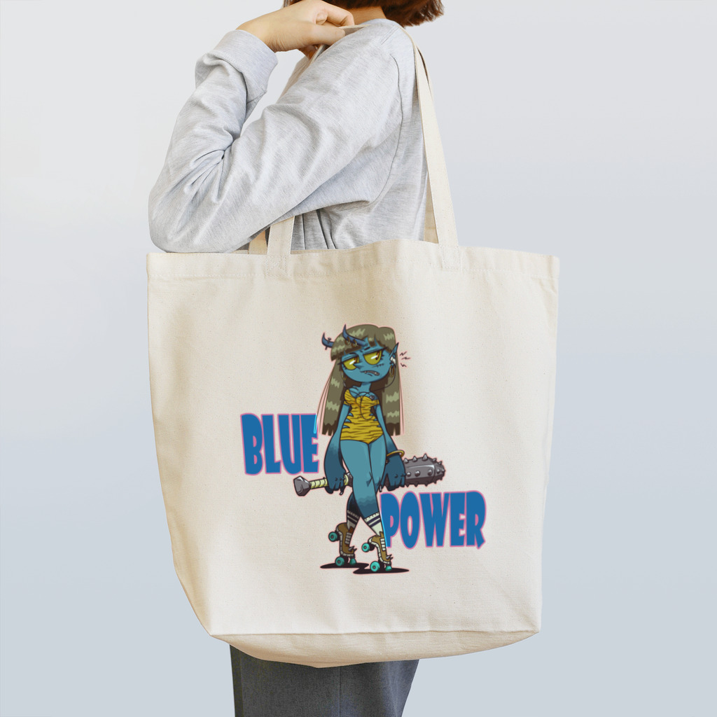 nidan-illustrationの“BLUE POWER” Tote Bag