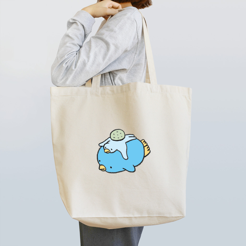 makomoのおもしろショップの一石二鳥 Tote Bag