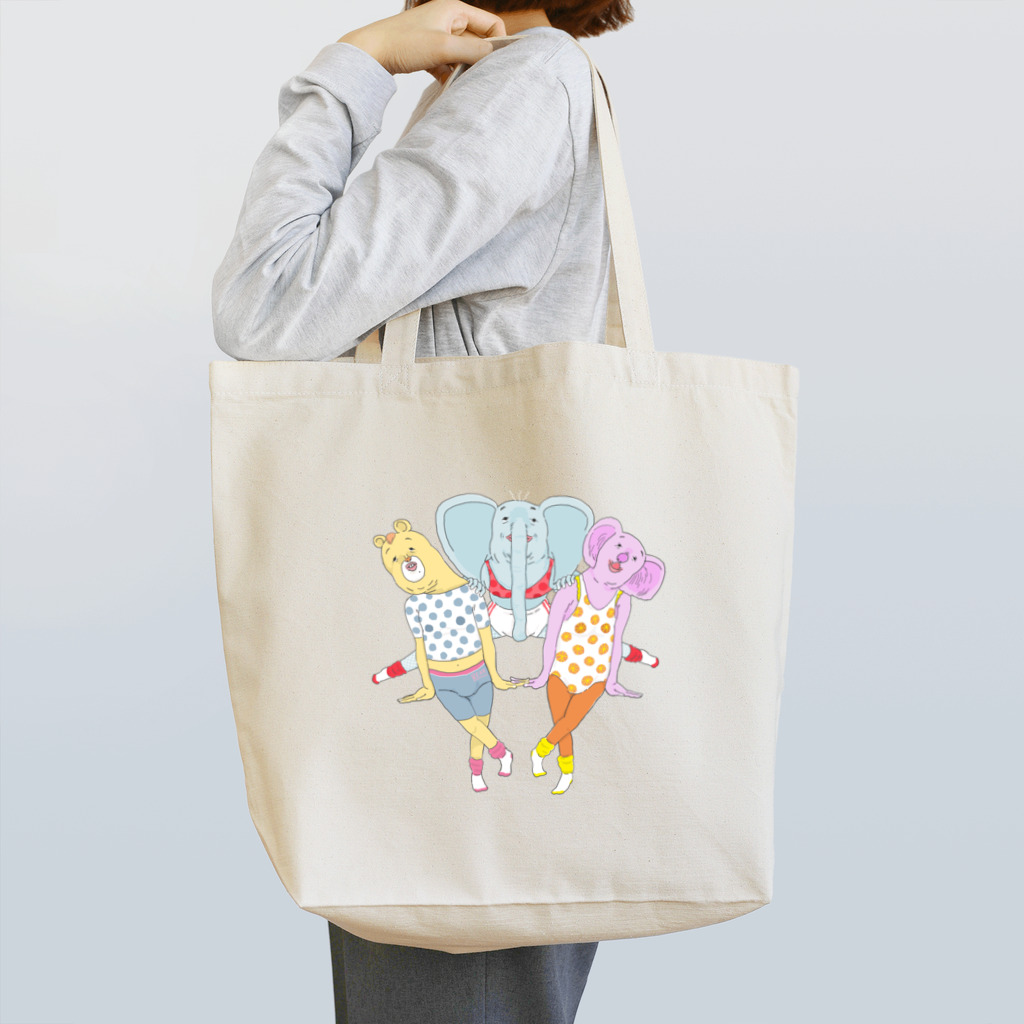 かめ野むし子の仲良しトリオ Tote Bag