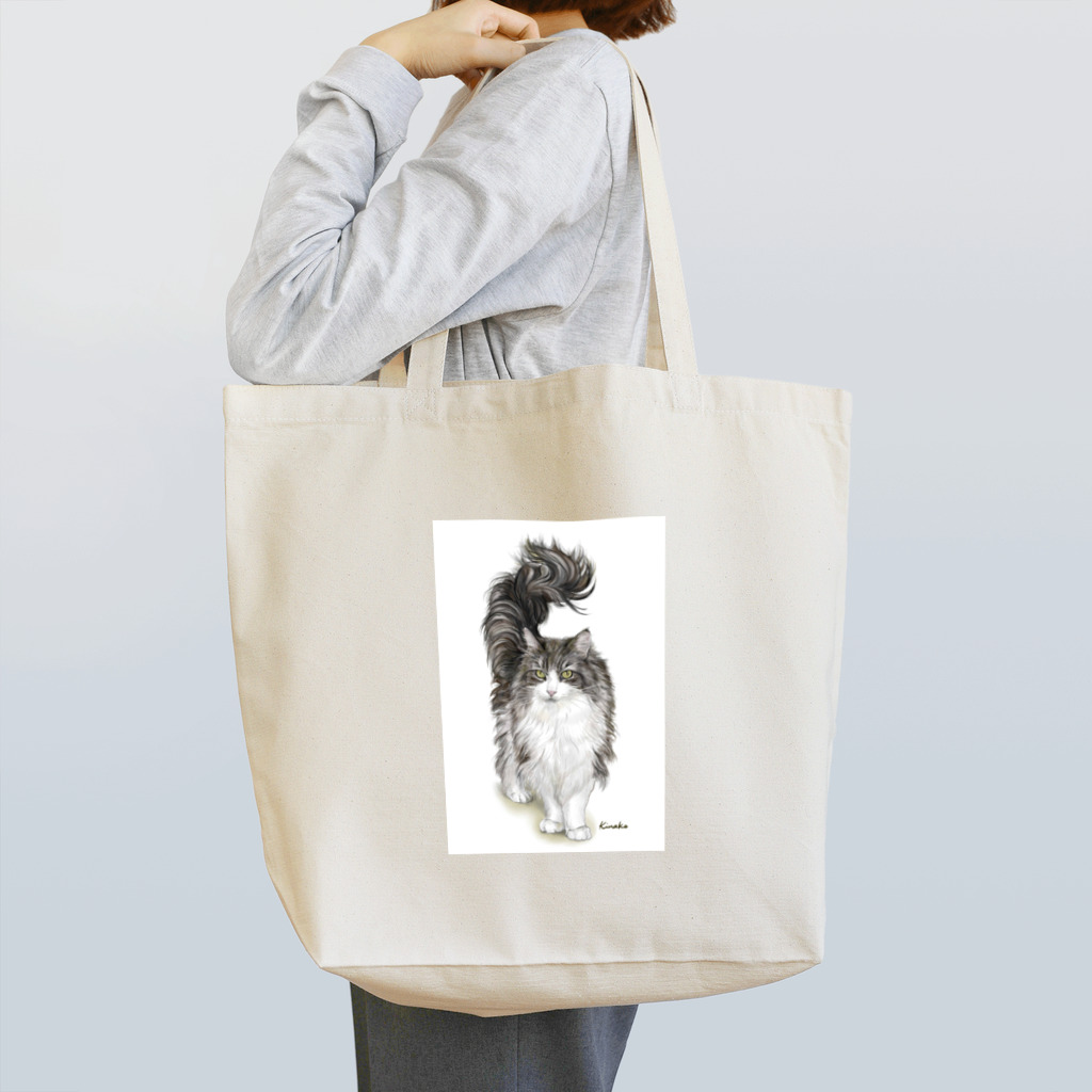 kinako-japanのノルウエージャンのフクちゃん Tote Bag