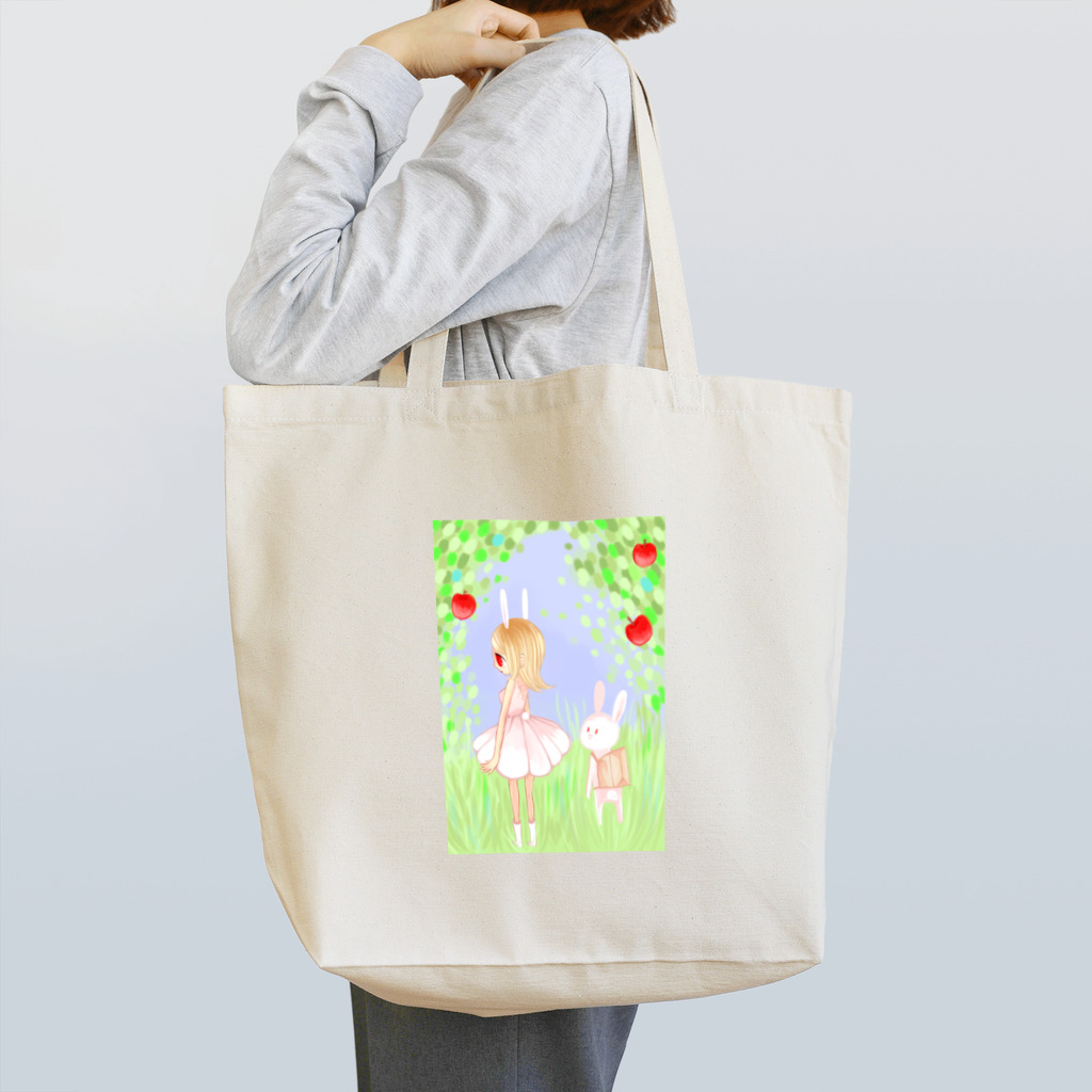 梅見柚々のうさぎのみちくさ Tote Bag