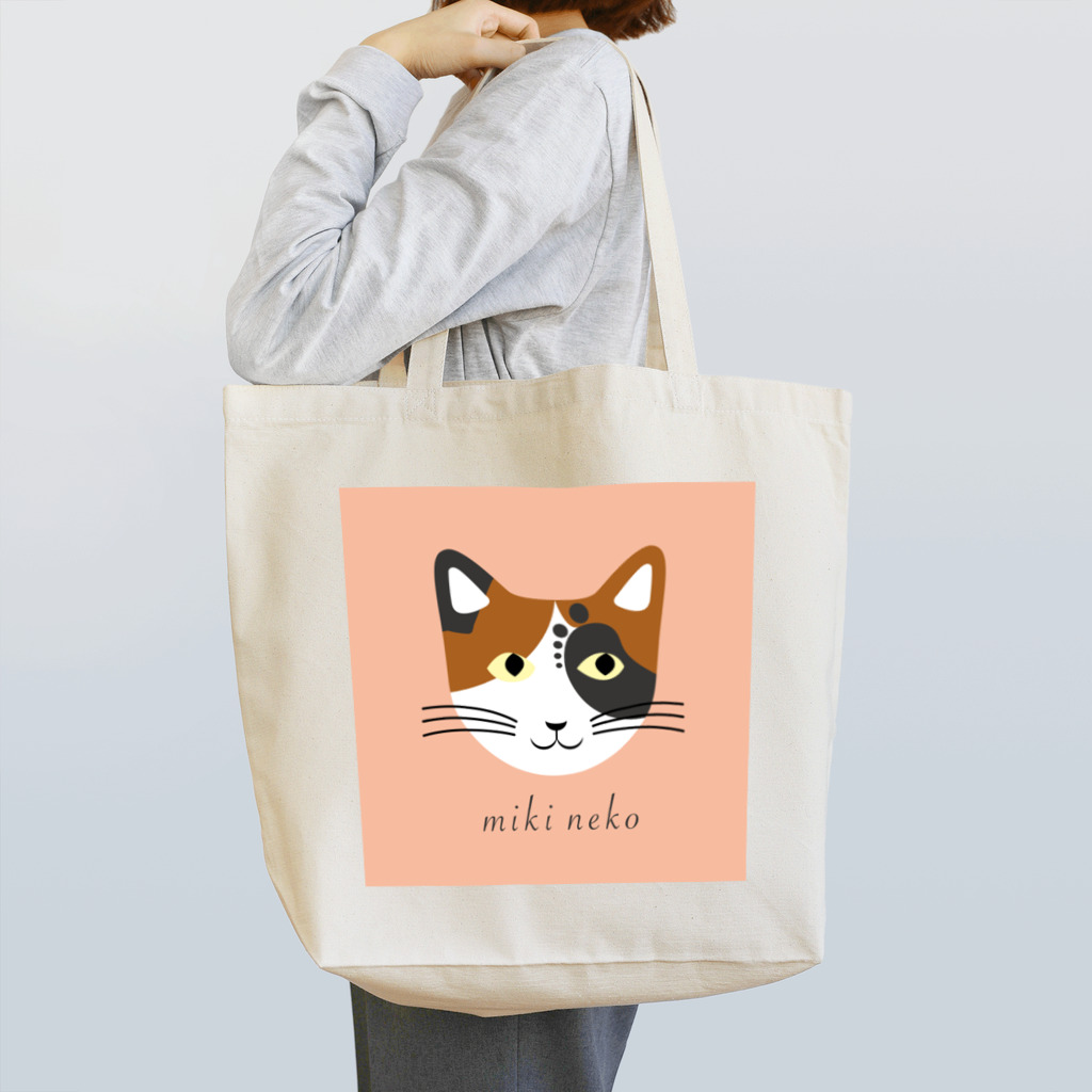 ALPHA_MIKIのmiki neko 〜ミキ猫～　バッグ Tote Bag