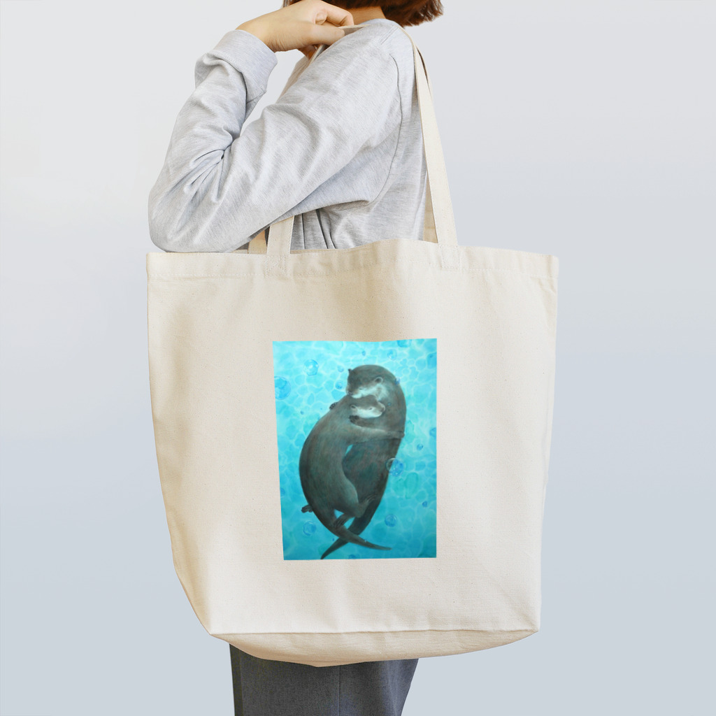 kozue yotsuiのハグっとカワウソ！ Tote Bag