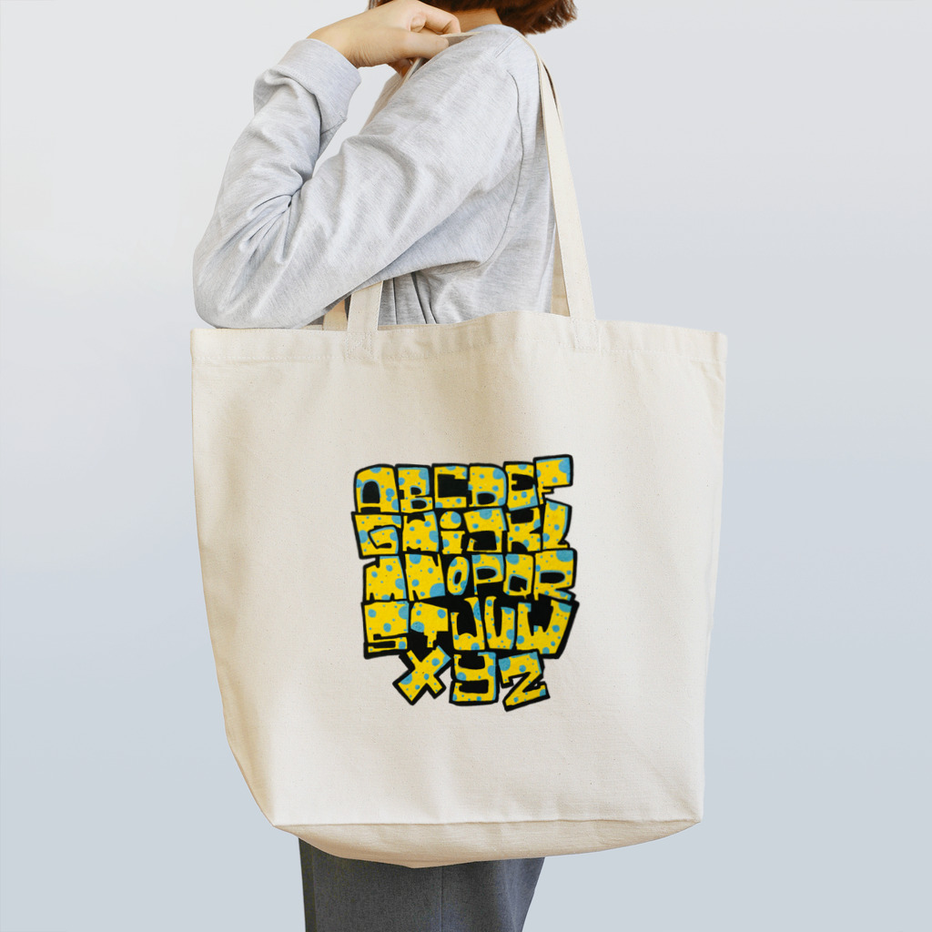 movement ill LifeのA〜Z アルファベット グラフティー Tote Bag