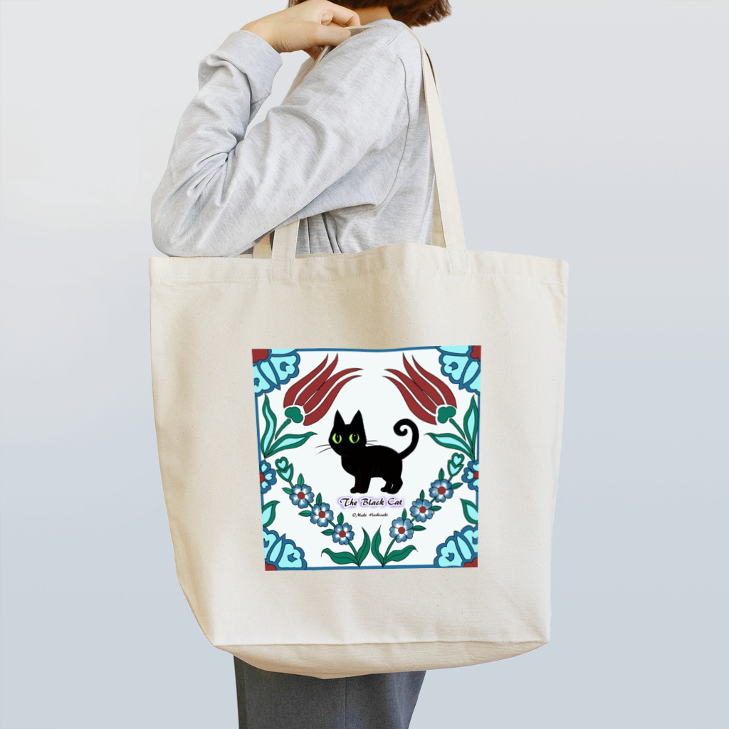 くろねこ倶楽部のくろねこタイル Tote Bag